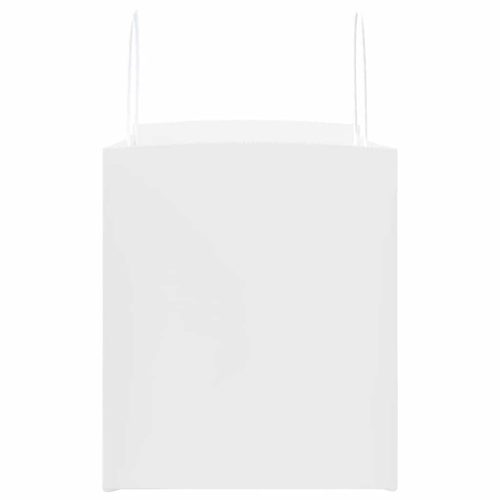  250 db fehér papírzacskók fogantyúkkal 32x22x24 cm