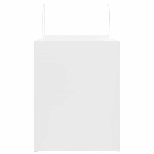  250 db fehér papírzacskók fogantyúkkal 32x22x28 cm