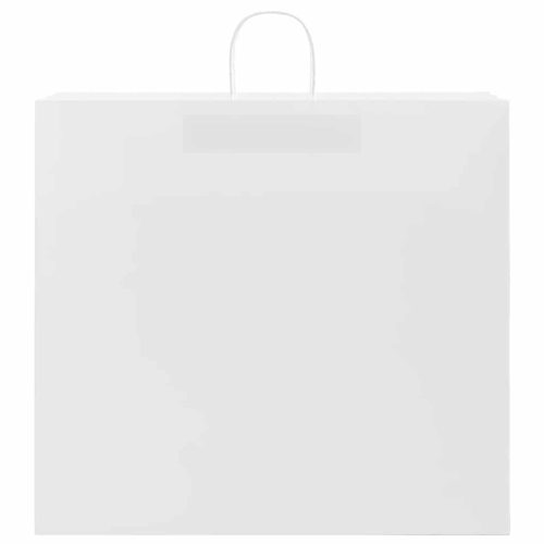  250 db fehér papírzacskók fogantyúkkal 54x15x49 cm