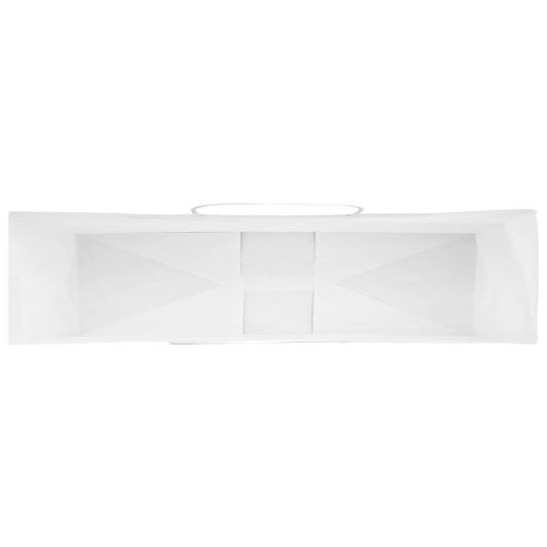  250 db fehér papírzacskók fogantyúkkal 54x15x49 cm