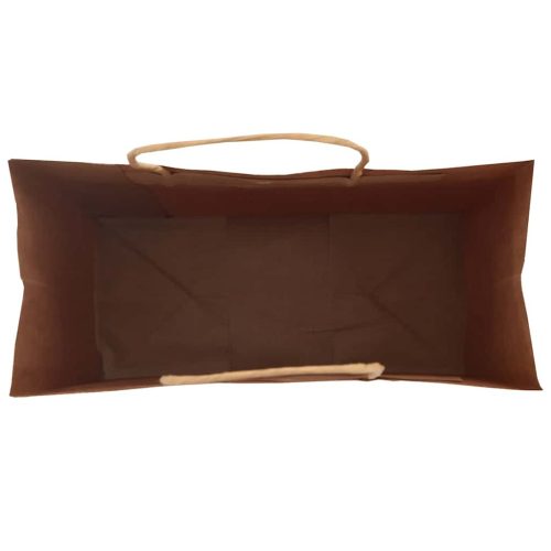  250 db fekete papírzacskók fogantyúkkal 18x8x22 cm