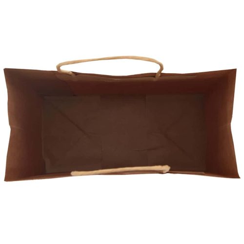  250 db fekete papírzacskók fogantyúkkal 21x11x28 cm