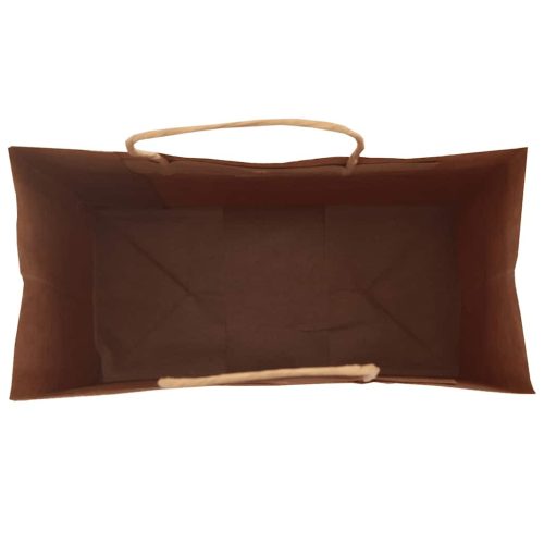  250 db fekete papírzacskók fogantyúkkal 21x11x31 cm