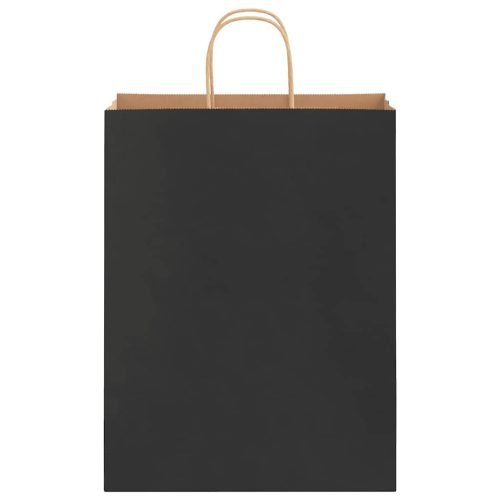  250 db fekete papírzacskók fogantyúkkal 32x12x42 cm