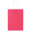  50 db rózsaszín papírzacskók fogantyúkkal 15x8x21 cm