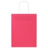  50 db rózsaszín papírzacskók fogantyúkkal 21x11x28 cm