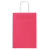 50 db rózsaszín papírzacskók fogantyúkkal 21x11x31 cm