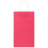  50 db rózsaszín papírzacskók fogantyúkkal 21x11x36 cm