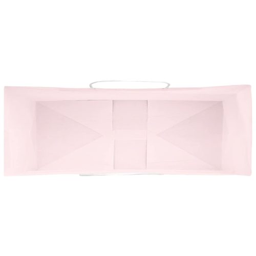  50 db rózsaszín papírzacskók fogantyúkkal 45x17x48 cm