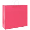  50 db rózsaszín papírzacskók fogantyúkkal 54x15x49 cm