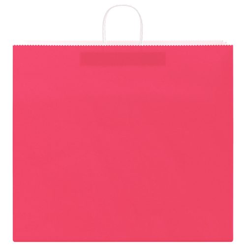  50 db rózsaszín papírzacskók fogantyúkkal 54x15x49 cm