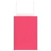  250 db rózsaszín papírzacskók fogantyúkkal 32x17x25 cm