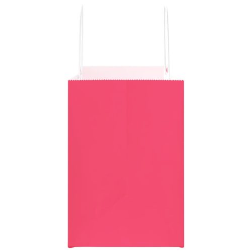  250 db rózsaszín papírzacskók fogantyúkkal 32x17x25 cm