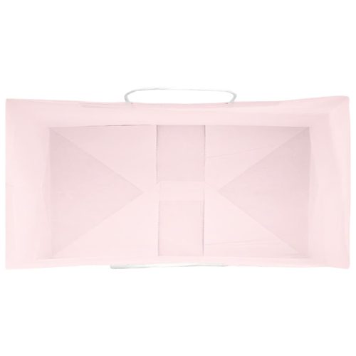  250 db rózsaszín papírzacskók fogantyúkkal 32x17x44 cm