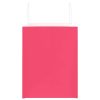  250 db rózsaszín papírzacskók fogantyúkkal 32x22x28 cm