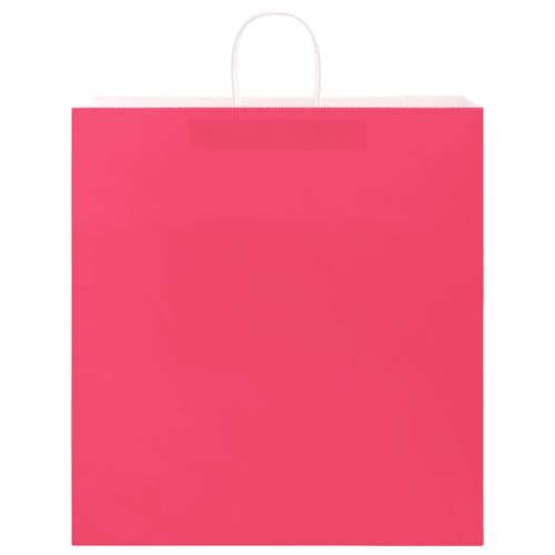  250 db rózsaszín papírzacskók fogantyúkkal 45x17x48 cm