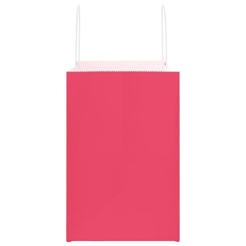  250 db rózsaszín papírzacskók fogantyúkkal 54x15x49 cm