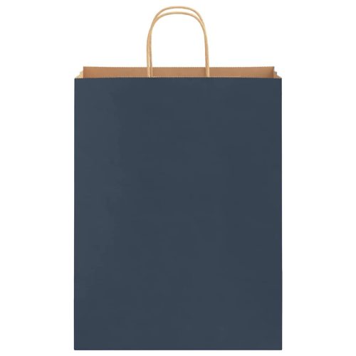  250 db kék papírzacskók fogantyúkkal 32x12x42 cm