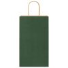  250 db zöld papírzacskók fogantyúkkal 21x11x36 cm