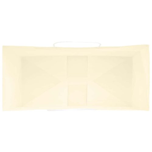  50 db sárga papírzacskók fogantyúkkal 26x12x35 cm