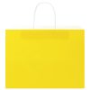  50 db sárga papírzacskók fogantyúkkal 32x17x25 cm