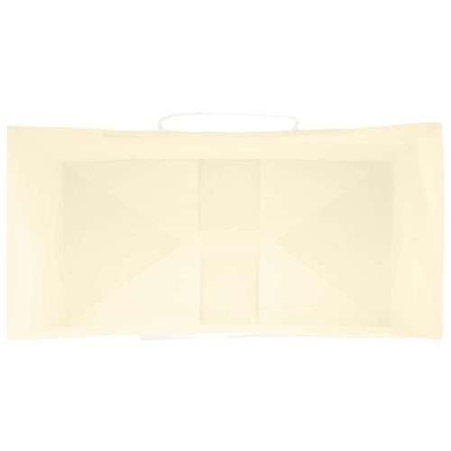  50 db sárga papírzacskók fogantyúkkal 32x17x25 cm