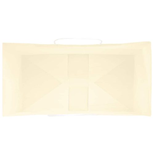  50 db sárga papírzacskók fogantyúkkal 32x17x44 cm