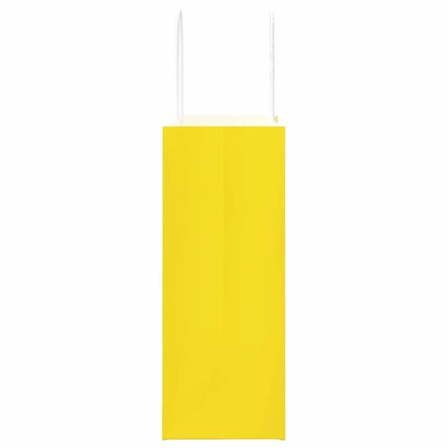  250 db sárga papírzacskók fogantyúkkal 21x11x28 cm
