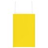  250 db sárga papírzacskók fogantyúkkal 26x17x25 cm