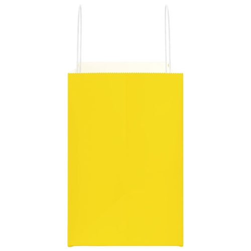  250 db sárga papírzacskók fogantyúkkal 26x17x25 cm
