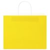  250 db sárga papírzacskók fogantyúkkal 32x22x24 cm