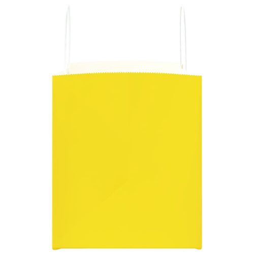 250 db sárga papírzacskók fogantyúkkal 32x22x24 cm