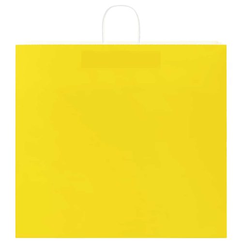  250 db sárga papírzacskók fogantyúkkal 54x15x49 cm