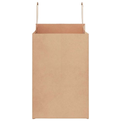  50 db barna papírzacskók fogantyúkkal 26x17x25 cm