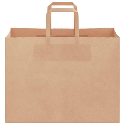  50 db barna papírzacskók fogantyúkkal 32x17x25 cm