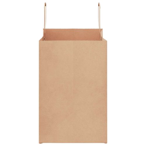  250 db barna papírzacskók fogantyúkkal 26x17x25 cm