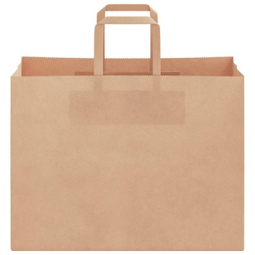  250 db barna papírzacskók fogantyúkkal 32x17x25 cm