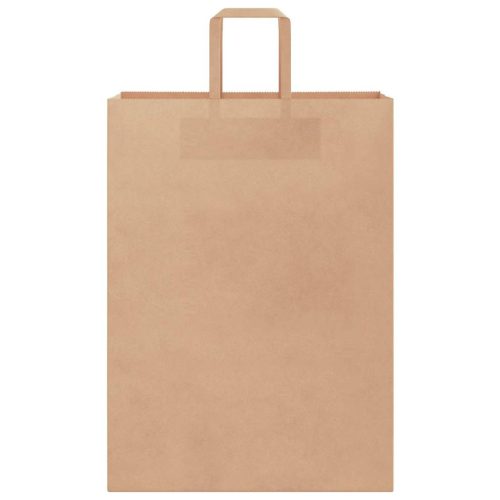  250 db barna papírzacskók fogantyúkkal 32x17x44 cm