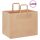  250 db barna papírzacskók fogantyúkkal 32x22x24 cm
