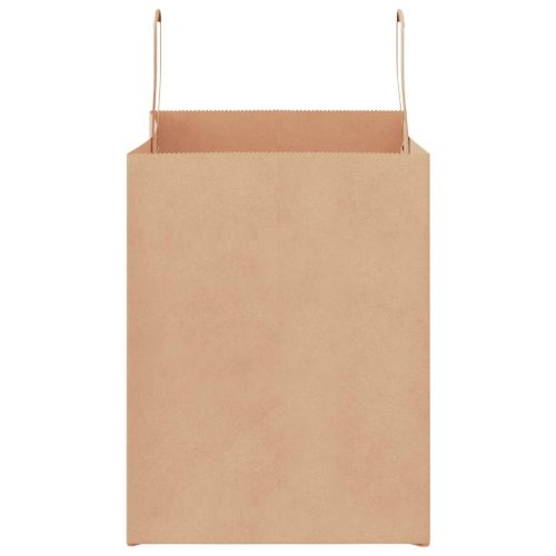  250 db barna papírzacskók fogantyúkkal 32x22x28 cm