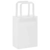  50 db fehér papírzacskók fogantyúkkal 15x8x21 cm
