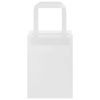  50 db fehér papírzacskók fogantyúkkal 15x8x21 cm