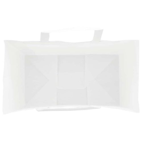  50 db fehér papírzacskók fogantyúkkal 15x8x21 cm