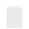  50 db fehér papírzacskók fogantyúkkal 32x22x28 cm