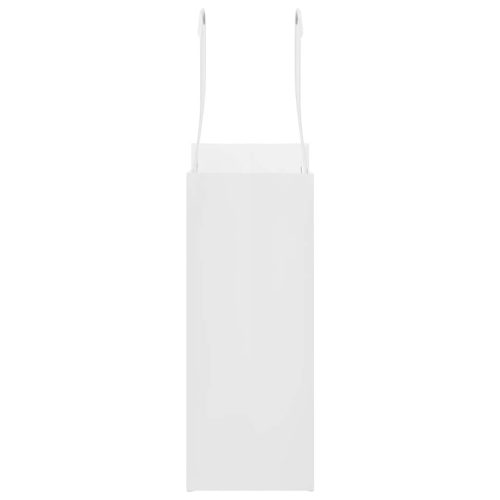  250 db fehér papírzacskók fogantyúkkal 15x8x21 cm