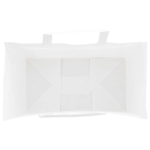  250 db fehér papírzacskók fogantyúkkal 15x8x21 cm