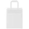  250 db fehér papírzacskók fogantyúkkal 18x8x22 cm