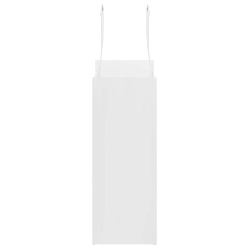  250 db fehér papírzacskók fogantyúkkal 18x8x22 cm