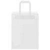  250 db fehér papírzacskók fogantyúkkal 21x11x28 cm