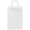  250 db fehér papírzacskók fogantyúkkal 21x11x31 cm